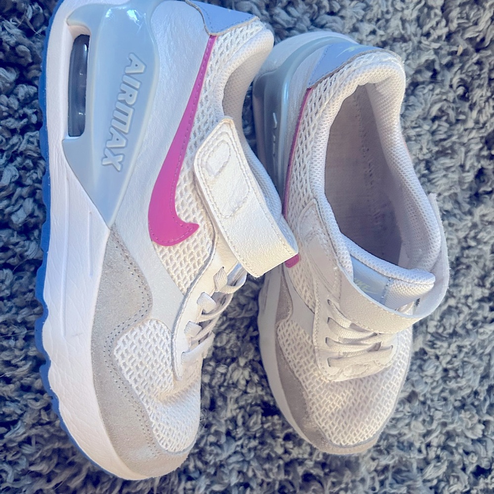 Kids White and Pink Shoes